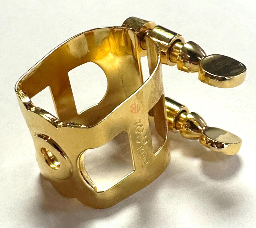 Ishimori Gold Plated Tenor Ligature for Guardala Mouthpieces DV