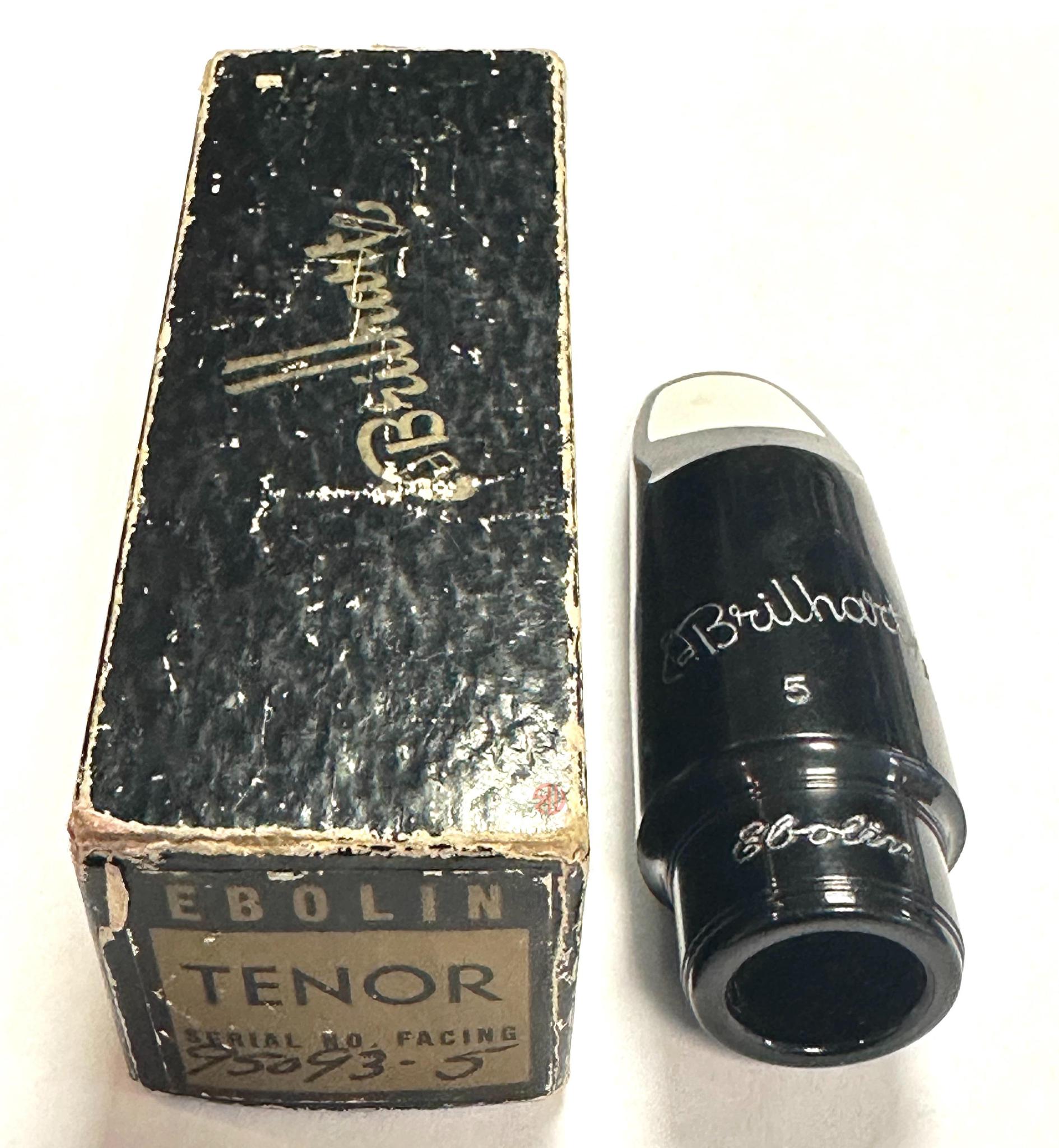 Vintage Brilhart Ebolin Tenor Saxophone Mouthpiece 5 .088 tip opening Roberto s Winds